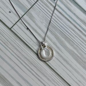 Sterling silver mother of pearl necklace